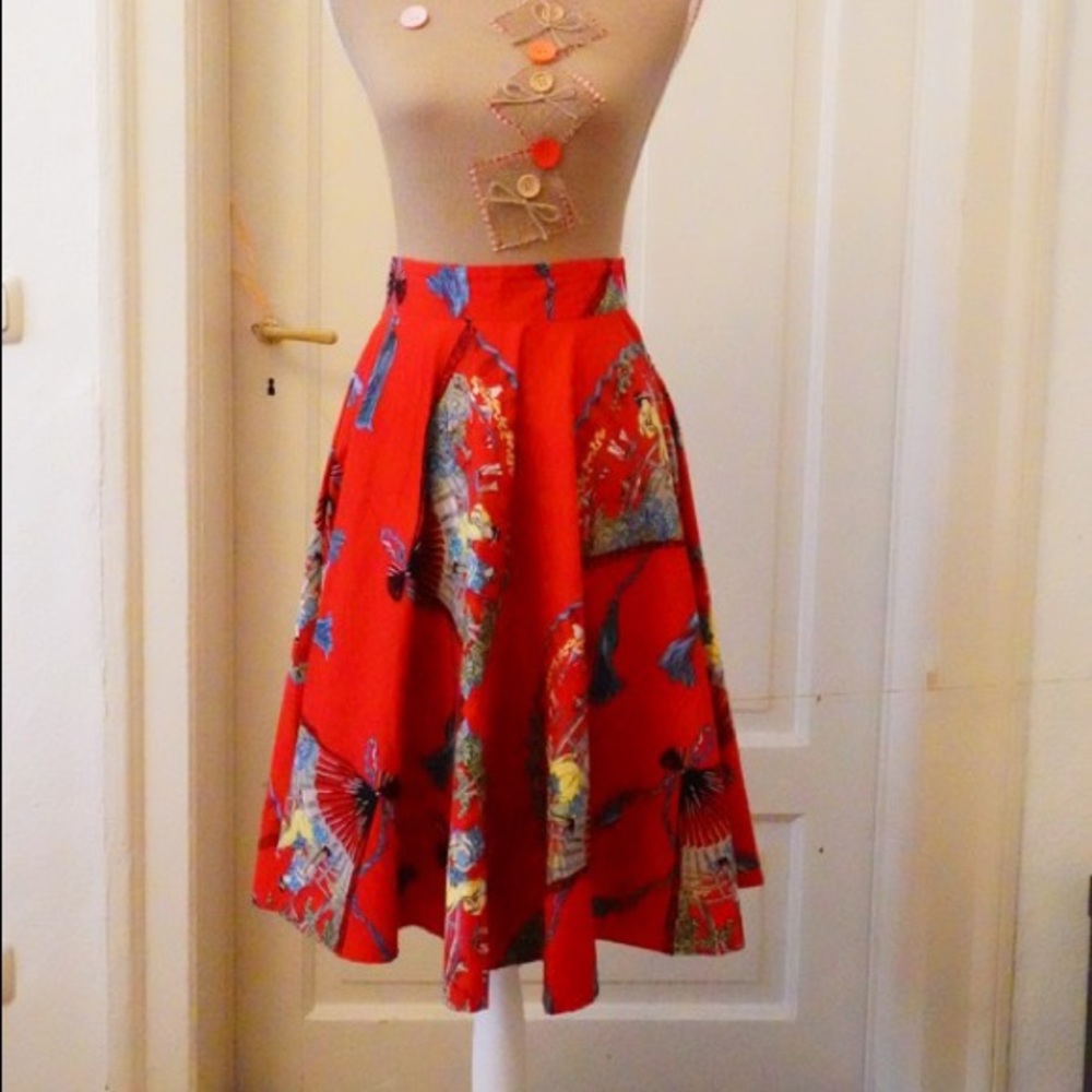 Trashy Diva Red Fan Skirt
